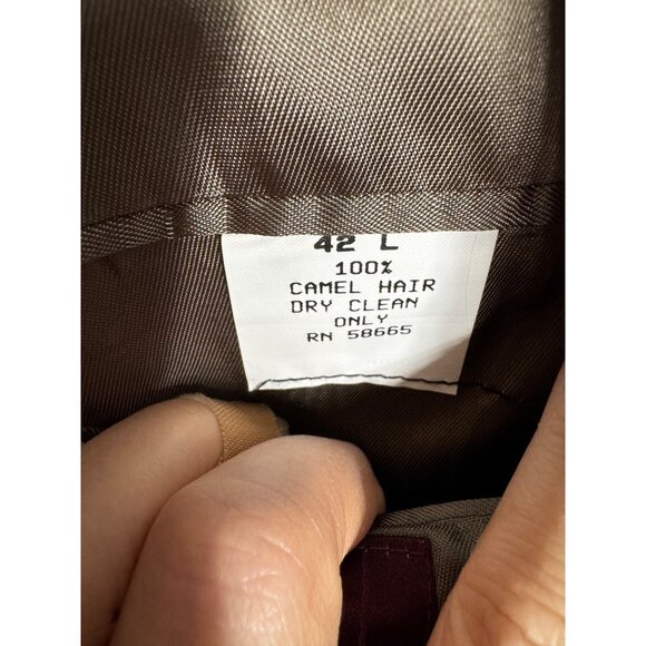 Loro Piana Mens 42L Dark Brown 100% Camel‎ Hair Blazer Suit Jacket Classic Suit - Picture 4 of 8